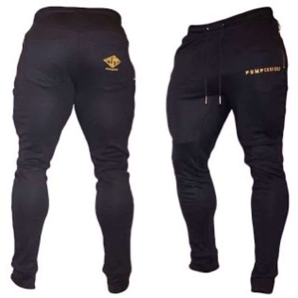 pump chasers black joggers